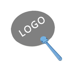 Round Plastic Fan with Handle