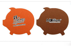 Pig Shaped Felt Coasters