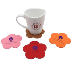 Flower Shaped Felt Coasters