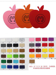 Apple Shaped Felt Coaster