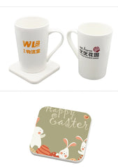 Square Clay Coasters