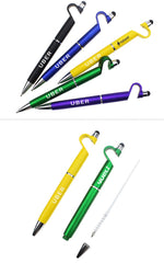 Dual-Use Ballpoint Pen With Mobile Phone Bracket