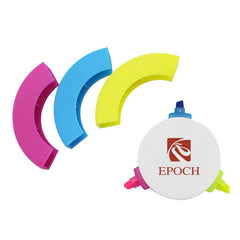 Round Three-Color Highlighters