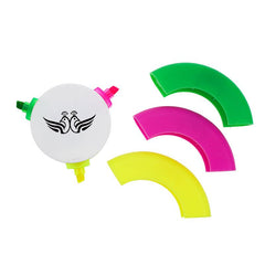 Round Tri-Color Highlighters