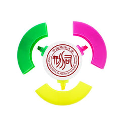 Round Tri-Color Highlighters