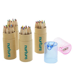 Colour Pencil And Pencil Sharpener Set