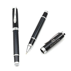 Stainless Steel Pen With Carbon Fibre Design