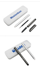 Aluminum Tube Clicker Fountain Pen with Box