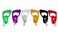Footprint Keychain With Bottle Opener