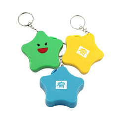 Star Keychain With Tape Measure