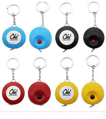 Mini Round Keychain With Tape Measure