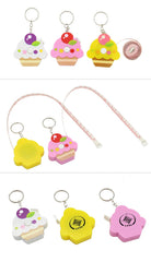 Cupcake Keychain With Tape Measure