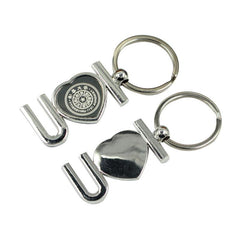 Zinc Alloy "I Love You" Keychain