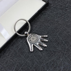 Zinc Alloy Hand Keychain