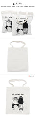 Zippered Canvas Tote Bag 39.3*34.6*2cm