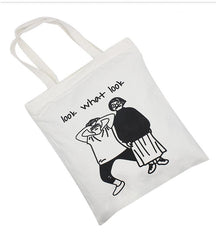 Zippered Canvas Tote Bag 39.3*34.6*2cm