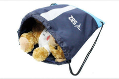 Polyester Drawstring Backpack With Reflective Strip