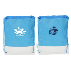 Polyester Drawstring Backpack With Quilt Base