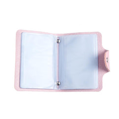 Book-Style Pu Leather Name Card Organiser