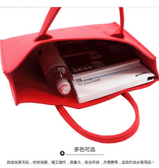Solid Colour Felt Tote Bag