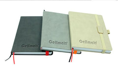 Business Notebook With Pu Leather Cover And Coloured Elastic Band Closure