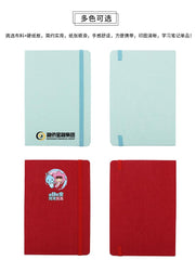Notebook With Cloth Cover And Elastic Band Closure