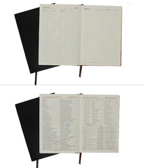 Business Paperback Notebook With Imitation Leather Cover And Diagonal Line Pattern