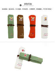 Retro Roll Pencil Case