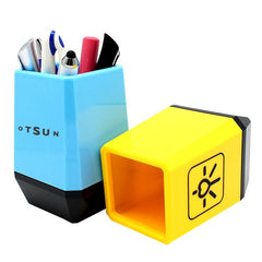 Dual-Coloured Plastic Business Pen Holder
