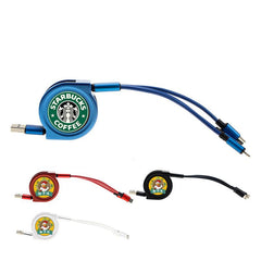 Retractable 3-in-1 Charging Cables