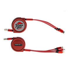 Retractable 3-in-1 Charging Cables