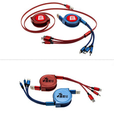 Retractable 3-in-1 Charging Cables
