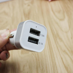 Dual-Port Car Charger With Coloured Metal Edge