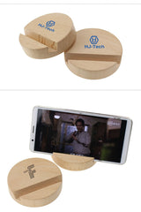 Round Wood Mobile Phone Holders