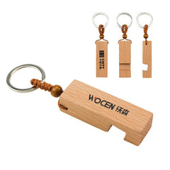 Wooden Phone Holder Keychain
