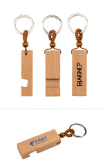 Wooden Phone Holder Keychain