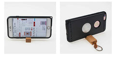 Wooden Phone Holder Keychain
