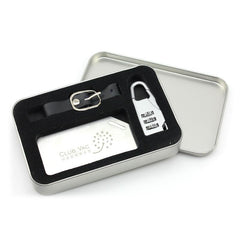 Metal Luggage Tag And Lock Set
