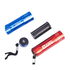 Mini Led Torch Light With Silver Ring Design