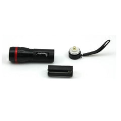 Torch Light With Focusing Beam And Red Ring On Head