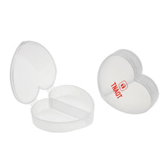 Heart Two-grid Pill Box