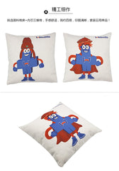 Cotton and Linen Square Pillows