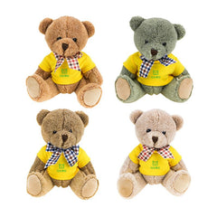 Articulated Bear with Bow, 20cm