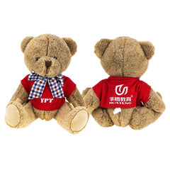 Articulated Bear with Bow, 20cm