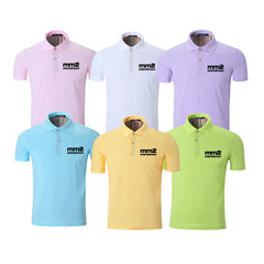 Short-Sleeved Polo Shirt With Striped Pattern
