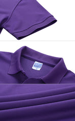 Short-Sleeved Polo Shirt For Men With Thick Lapels