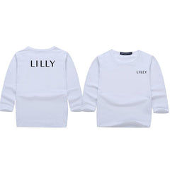 Long-Sleeved Round Neck T-Shirt For Men, Women And Children