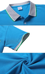 Short-Sleeved Polo Shirt With Colourful Collar, Sleeve Edge And Front Pocket