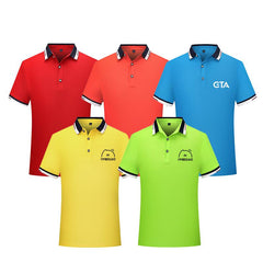 Polo Shirt with Coloured Collar and Sleeve Hem