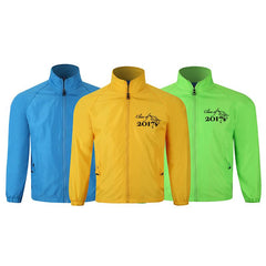 Zippered Long-Sleeved Windbreaker